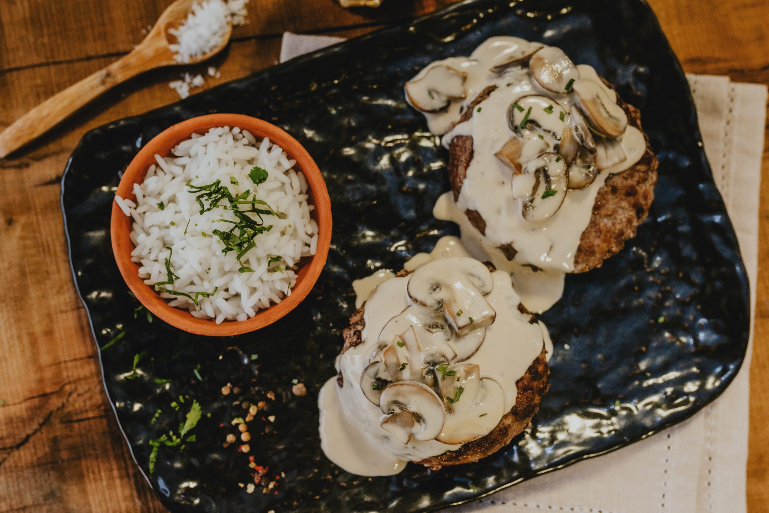 Beefburguer Gourmet​ with Mushroom Sauce - TrueBorn Beef