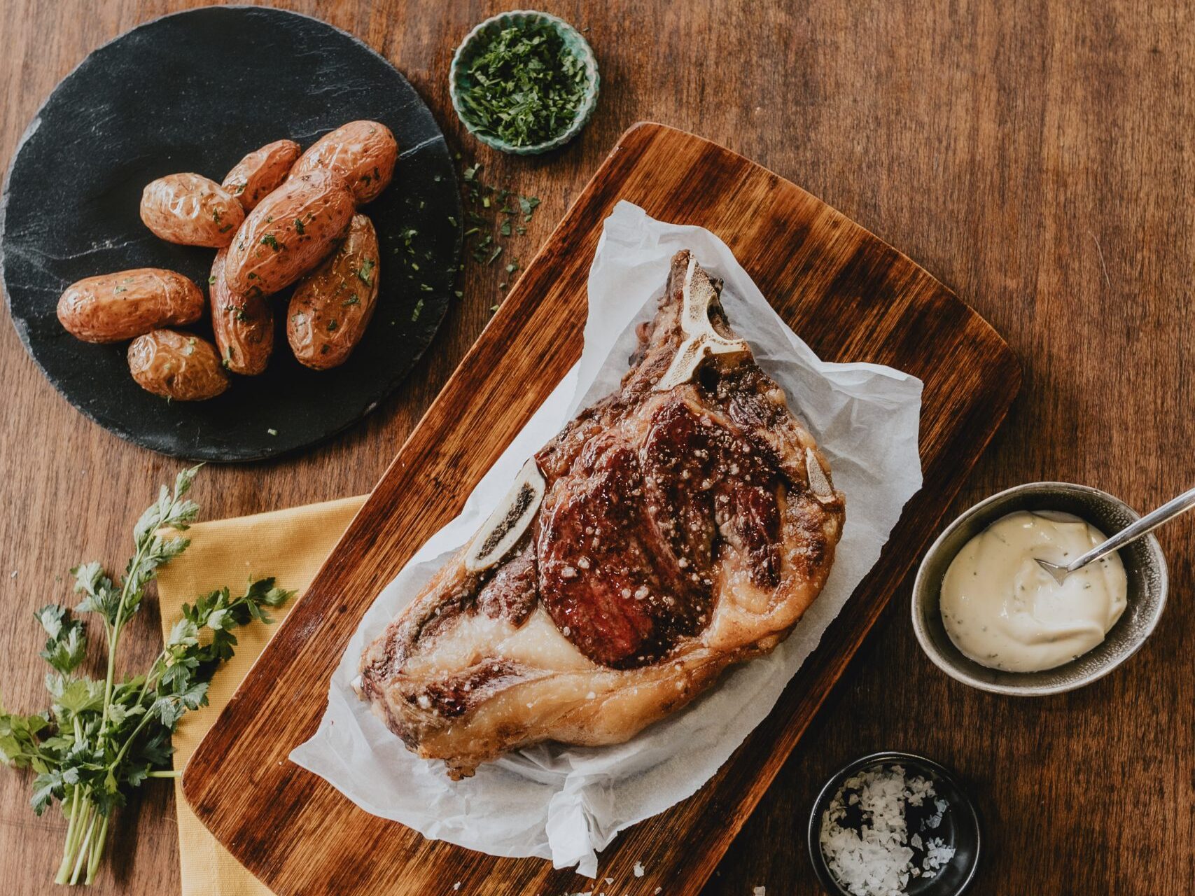 Chuletón with Basil Mayonnaise - TrueBorn Beef
